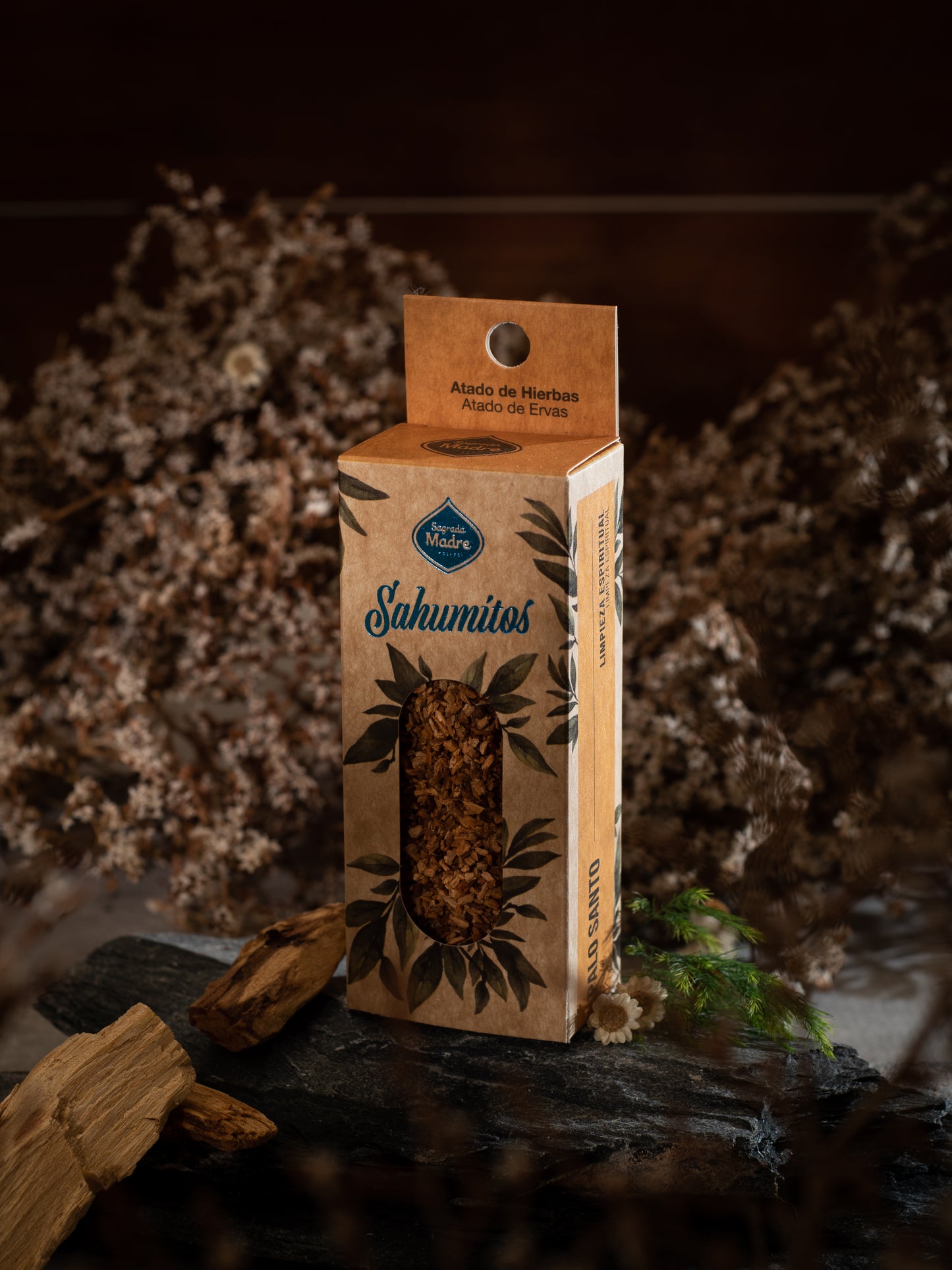 Baghetă S de smudging cu Palo Santo pentru curățare spirituală (SAGRADA MADRE – Sahumito)