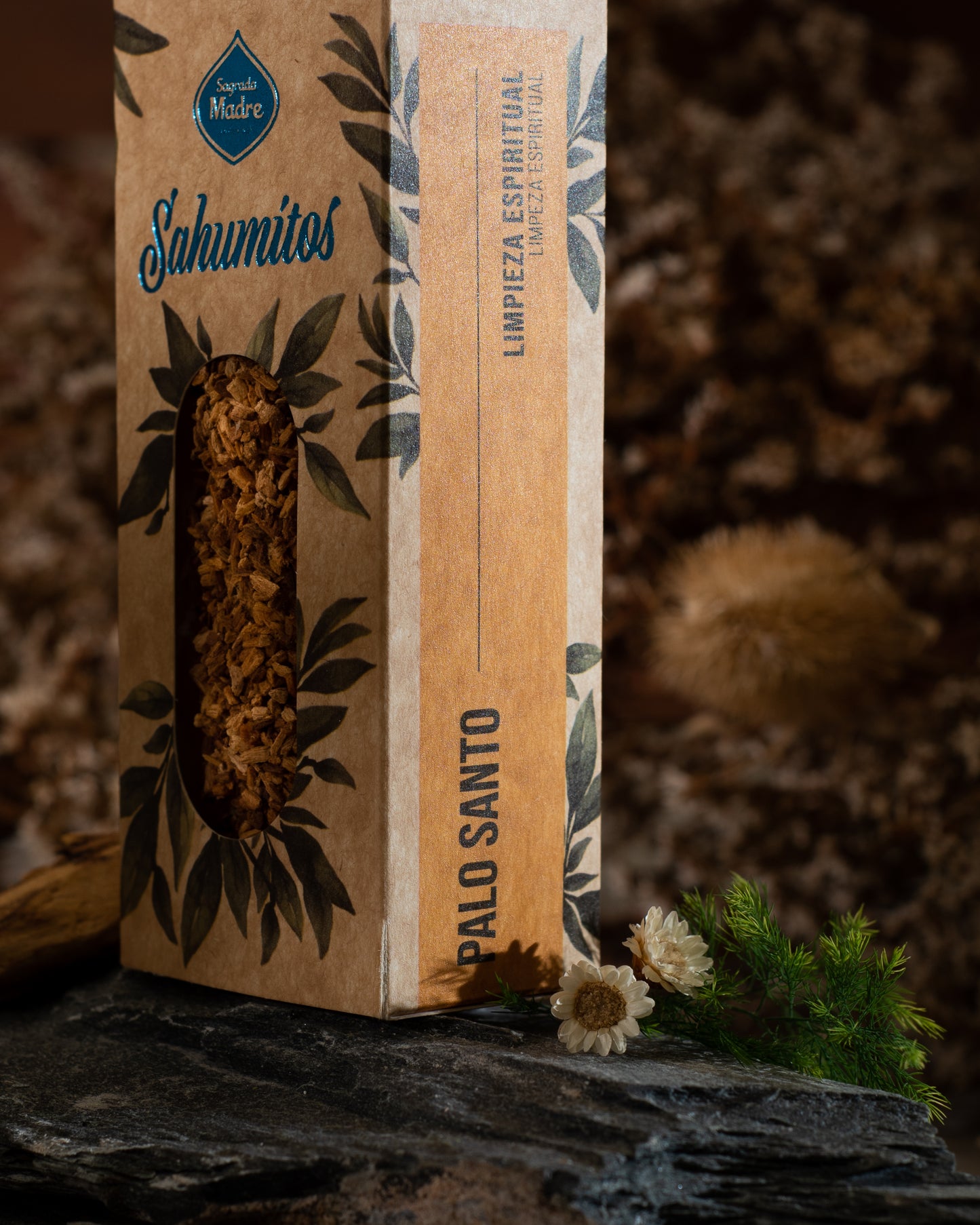 Baghetă S de smudging cu Palo Santo pentru curățare spirituală (SAGRADA MADRE – Sahumito)