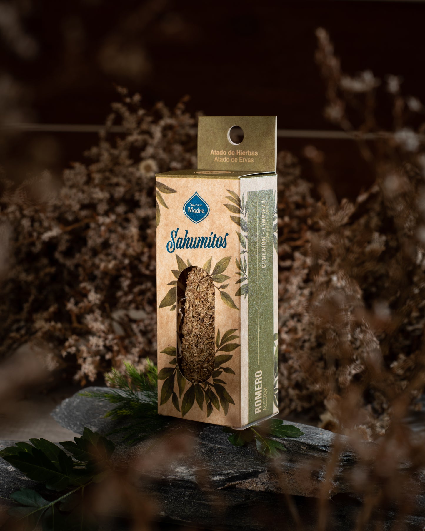 Baghetă S de smudging cu Rozmarin pentru conexiune și protecție spirituală (SAGRADA MADRE – Sahumito)