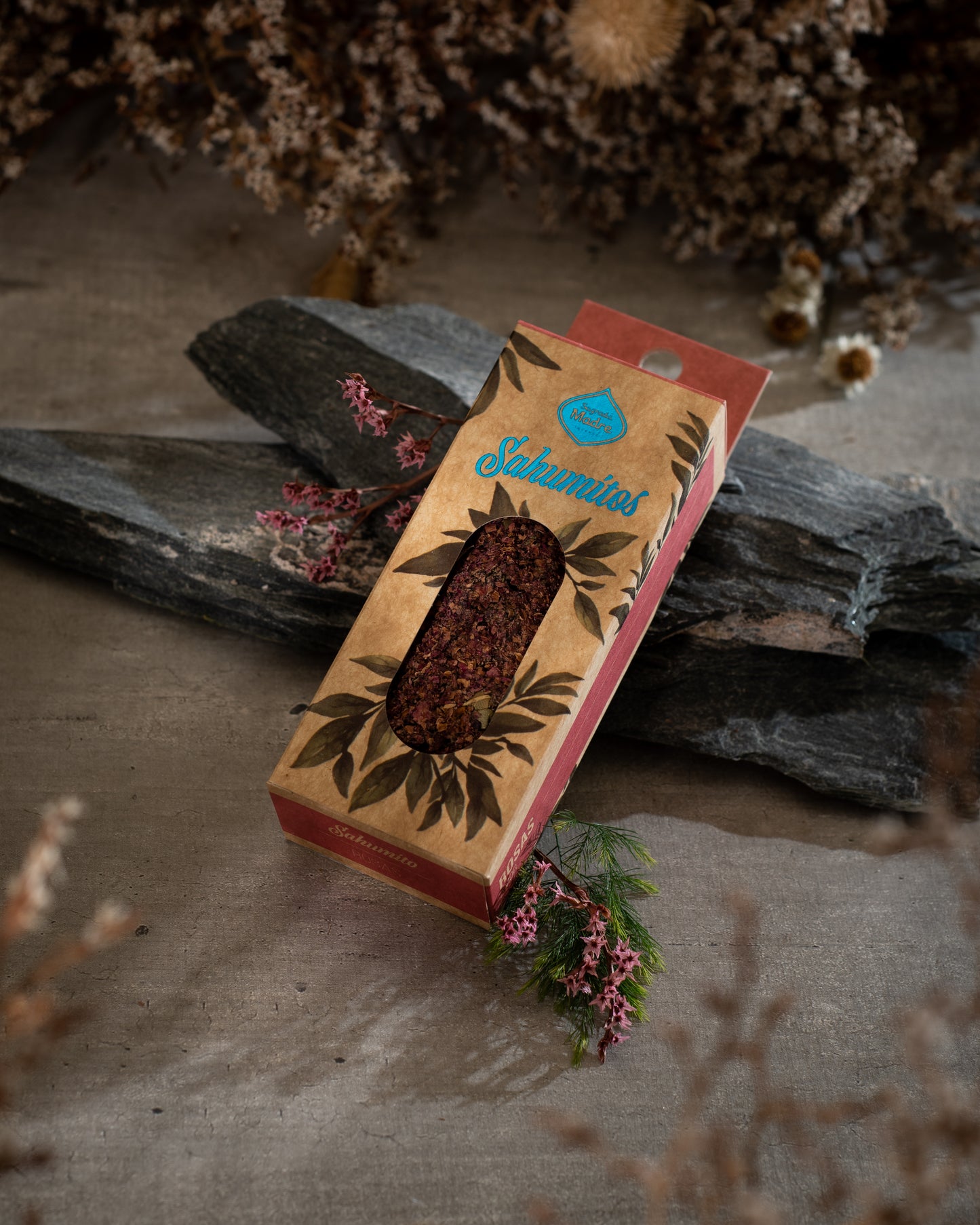 Baghetă S de smudging cu Trandafir pentru amplificarea iubirii (SAGRADA MADRE – Sahumito)