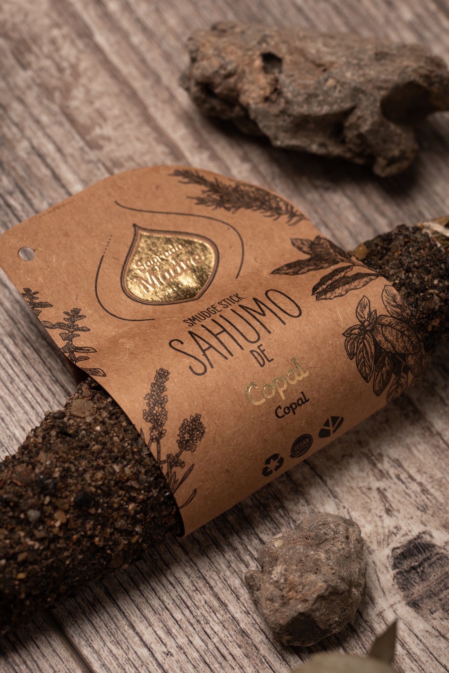Baghetă de smudging cu Copal pentru curățare și purificare (SAGRADA MADRE - Sahumos)