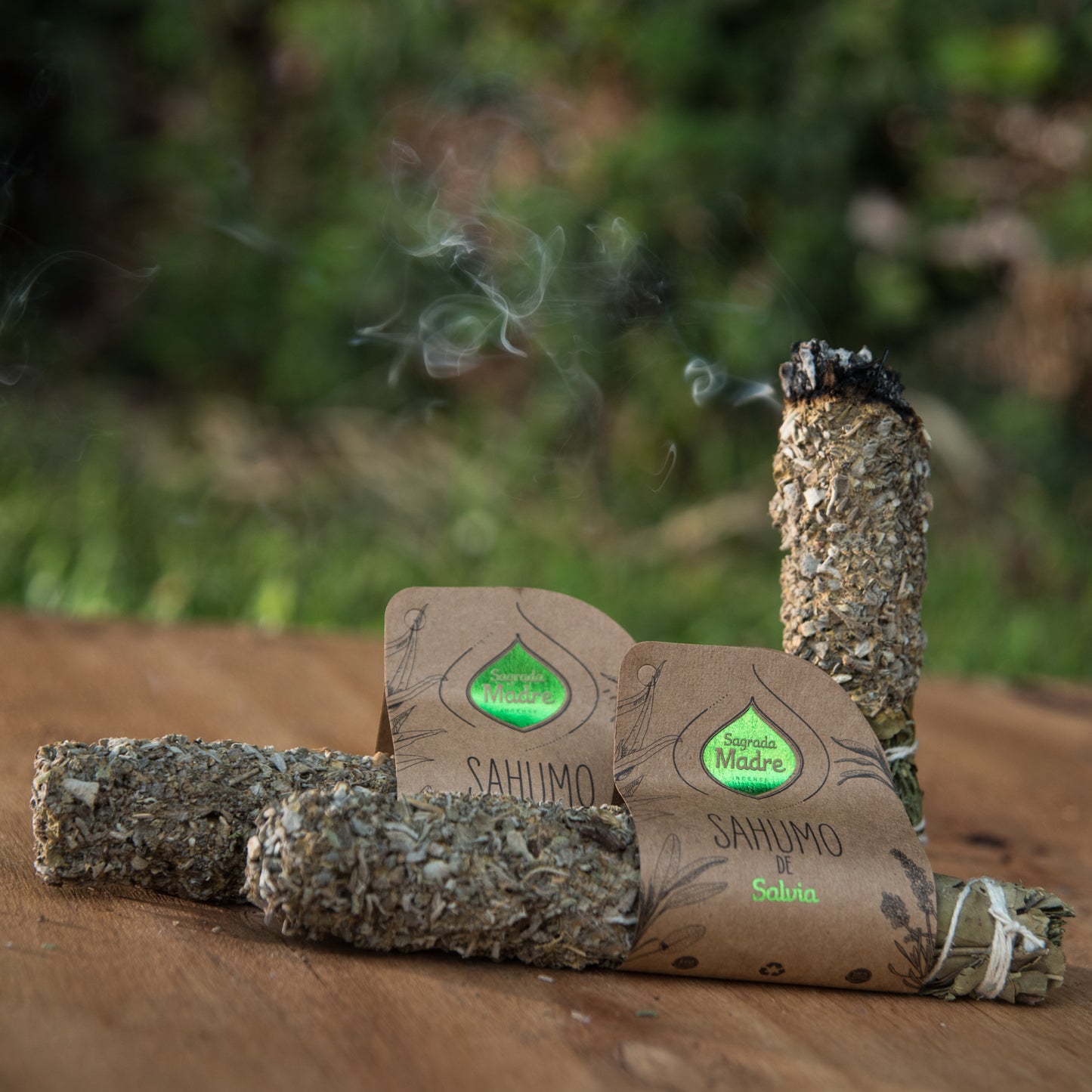 Baghetă de smudging cu Salvie pentru purificare și curățare energetică (SAGRADA MADRE – Sahumos)