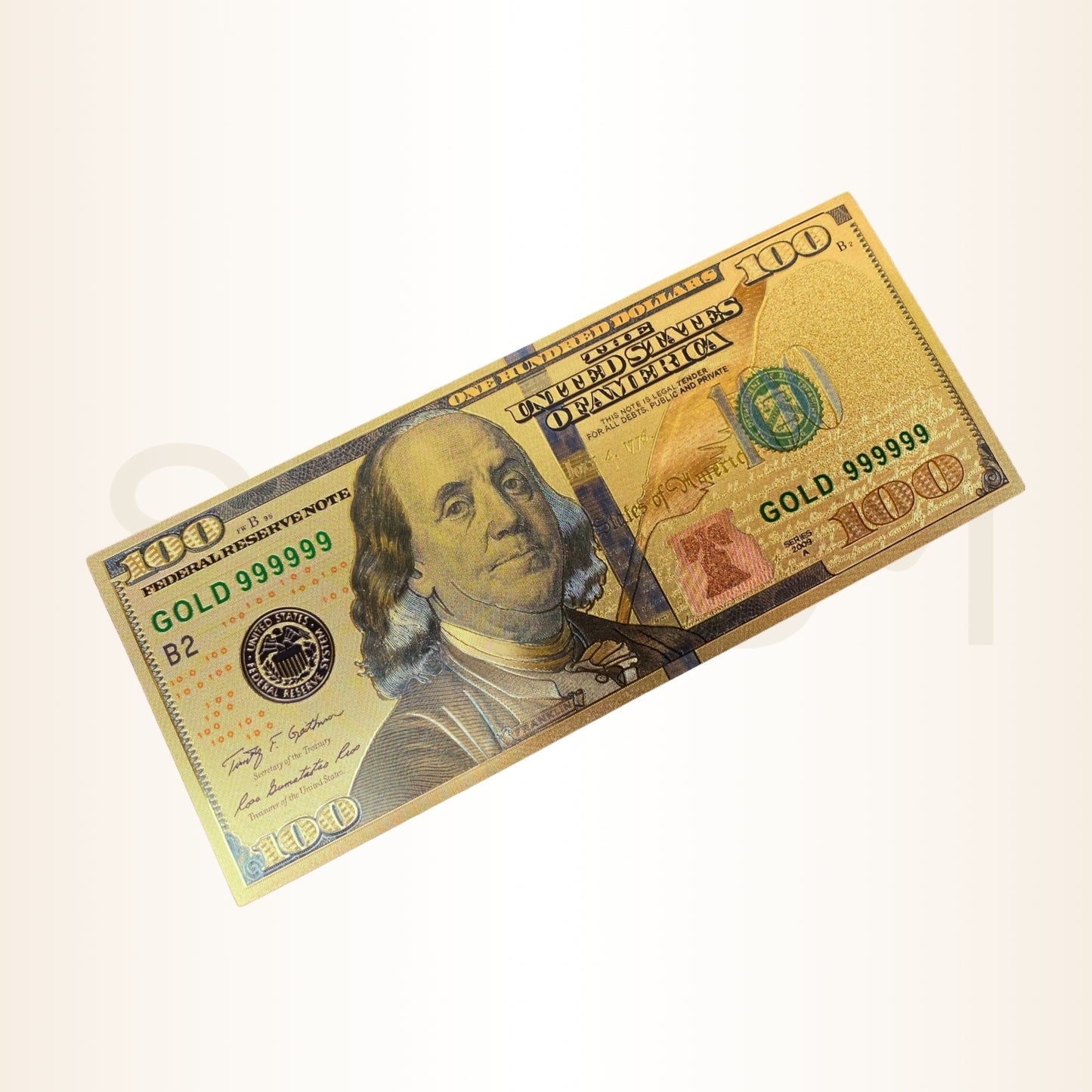 Bancnotă 100 Dolari pentru Protecția Banilor Cash