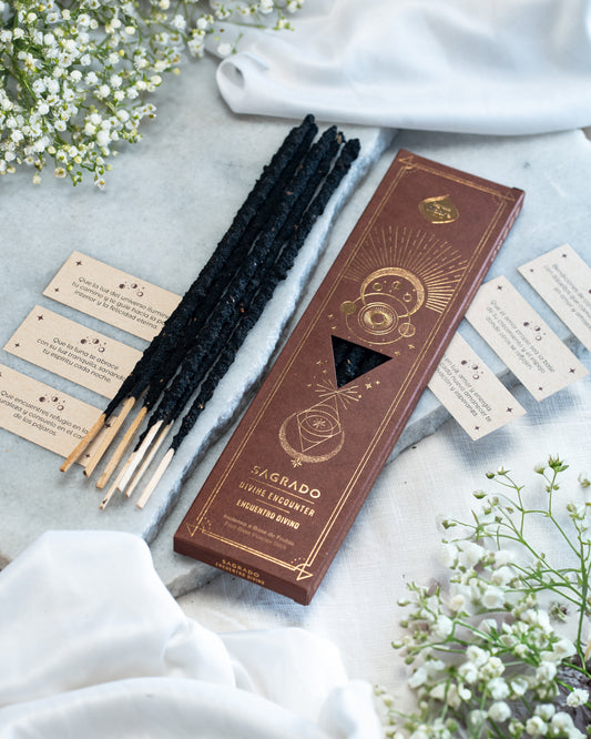 Bețișoare parfumate Întâlnire Divină pentru conexiune spirituală și pace interioară (SAGRADA MADRE – Sagrado)