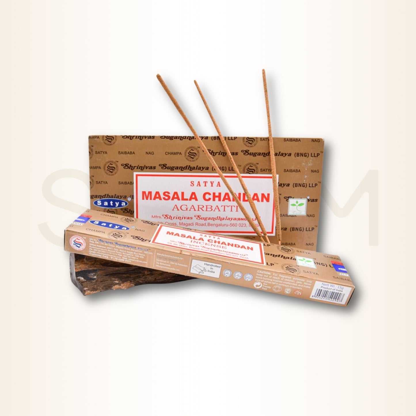 Bețișoare parfumate Masala Chandan pentru purificare, echilibru și liniște interioară (SATYA)