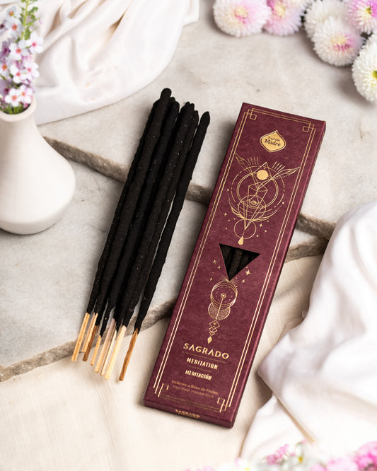 Bețișoare parfumate Meditation pentru liniștirea minții și ancorare în prezent (SAGRADA MADRE – Sagrado)
