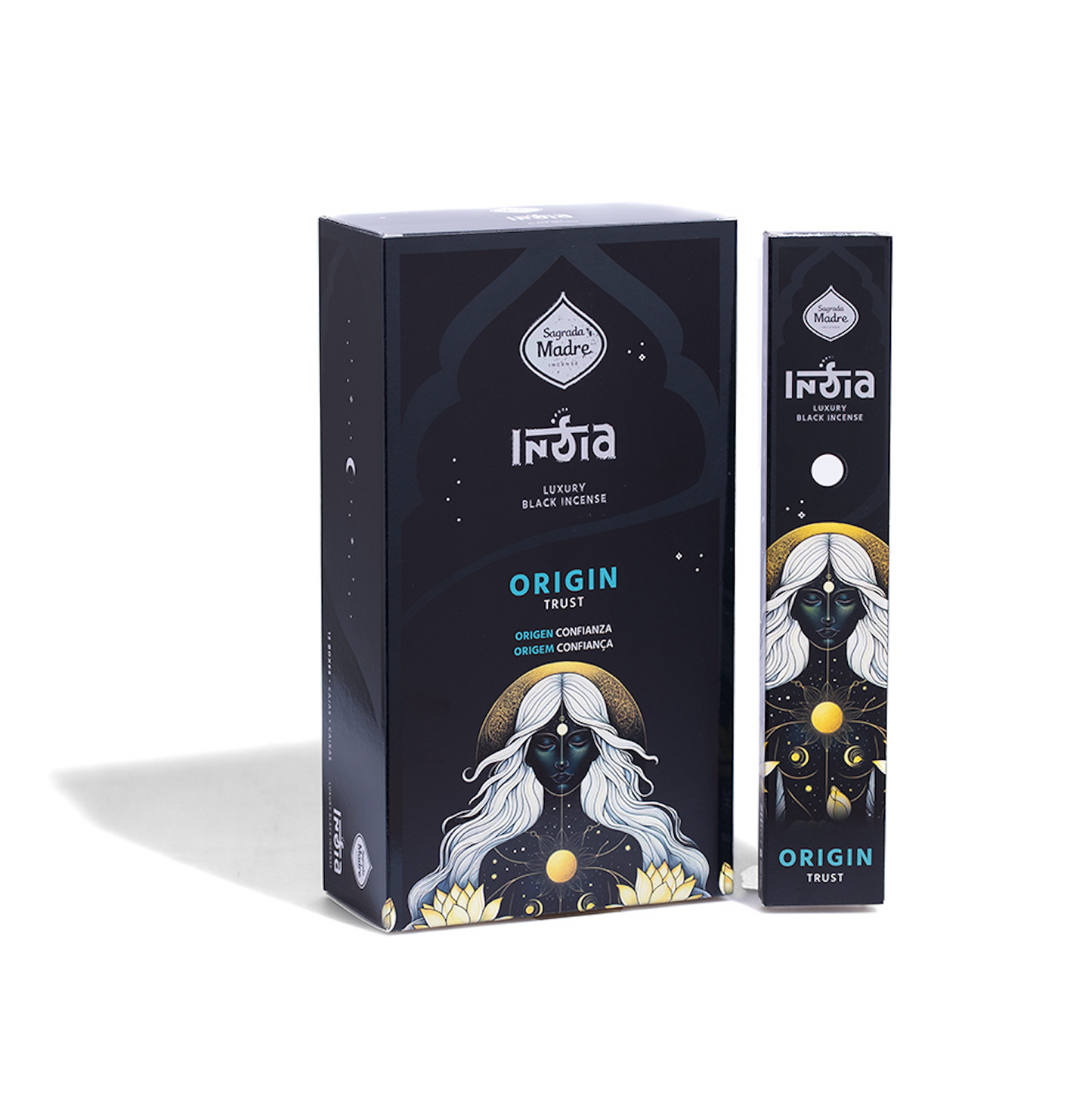 Bețișoare parfumate Origin pentru încredere (SAGRADA MADRE – India Black)