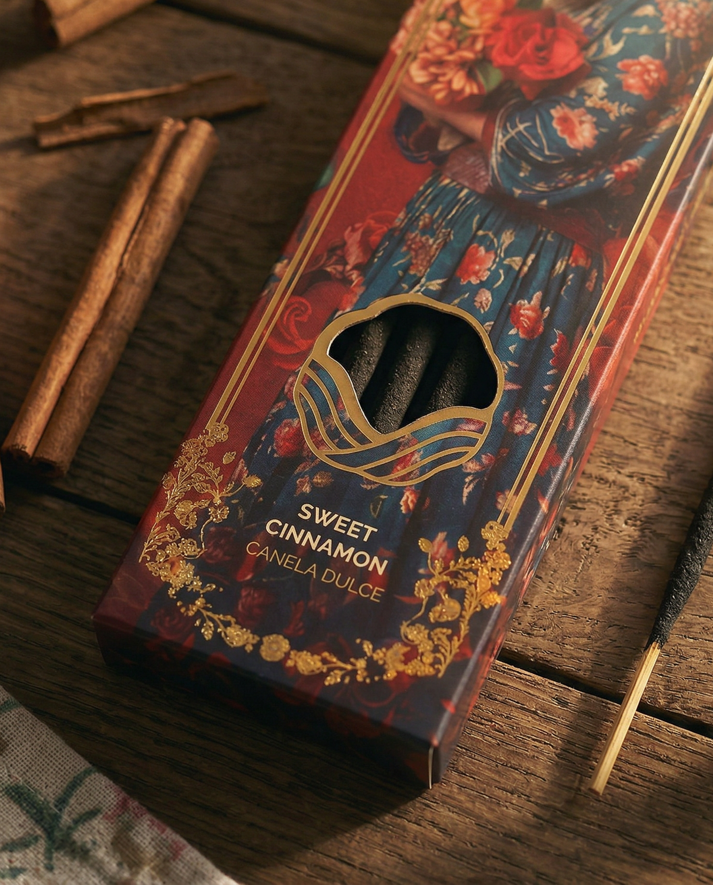 Bețișoare parfumate Sweet Cinnamon pentru putere, dragoste și abundență (TAO Perfum Premium)