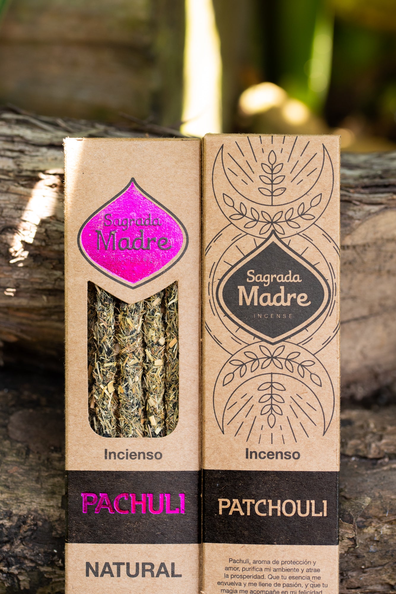 Bețișoare parfumate cu Pachuli pentru amplificarea pasiunii și a iubirii (SAGRADA MADRE - Natural)
