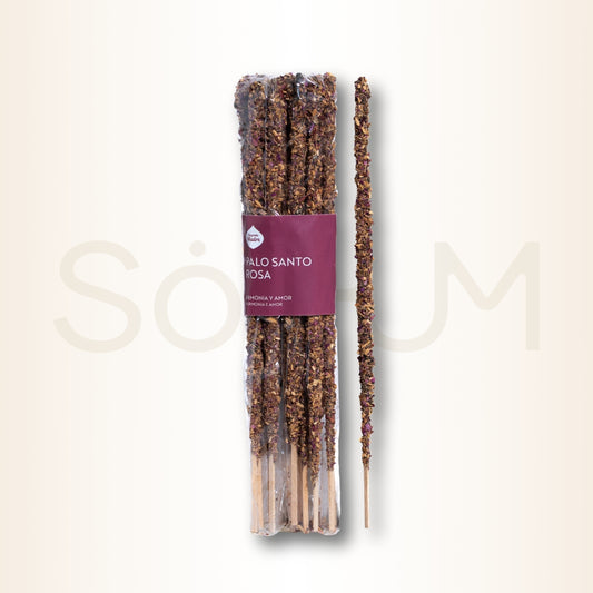 Bețișoare parfumate cu Palo Santo și Trandafir pentru armonie și dragoste (SAGRADA MADRE – Incenses x20)