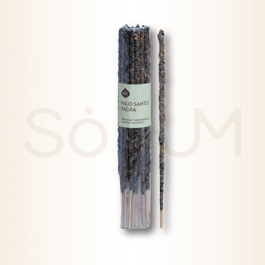 Bețișoare parfumate cu Palo Santo și Yagra pentru armonie și abundență (SAGRADA MADRE – Incenses x20)