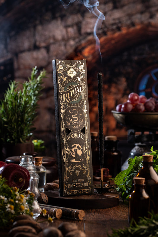 Bețișoare parfumate cu Santal și Trandafiri pentru Forță Interioară (SAGRADA MADRE - Ritual)