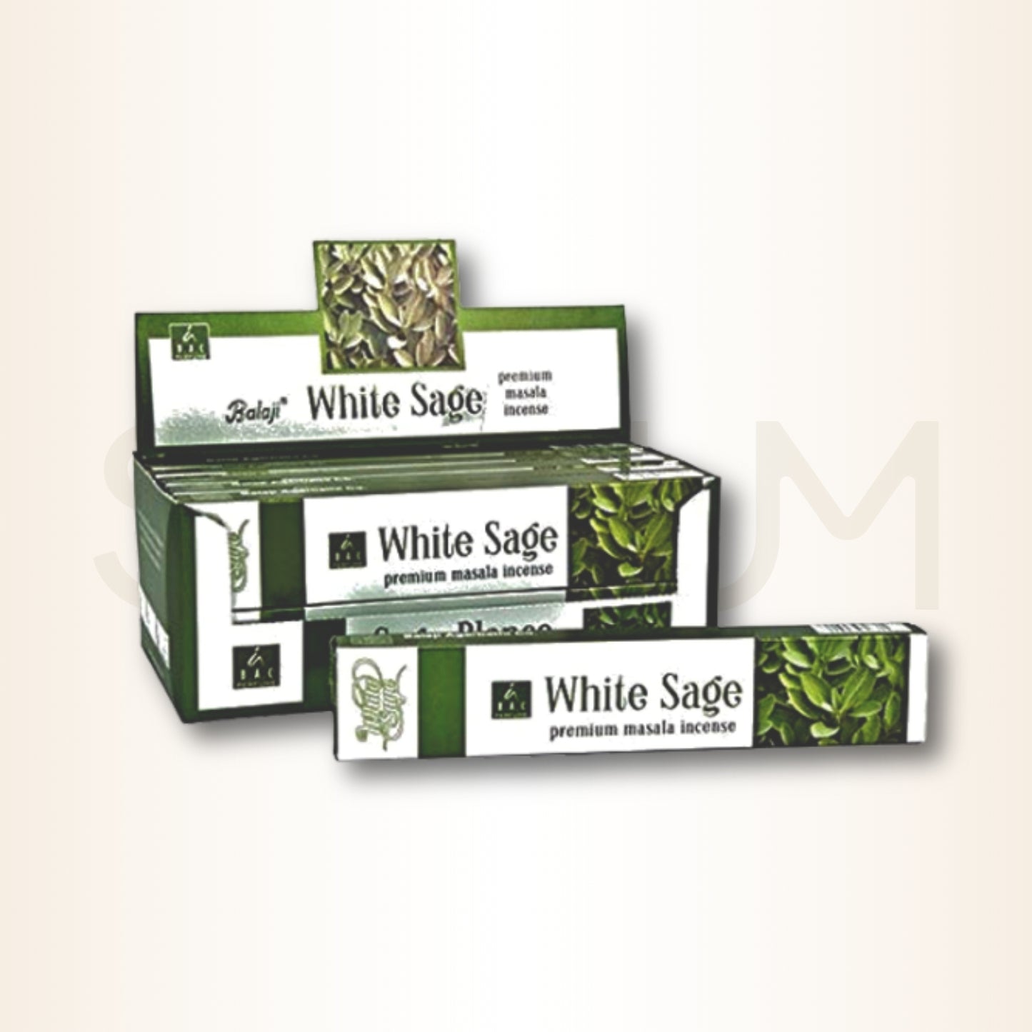 Bețișoare parfumate cu salvie albă pentru curățări energetice (BALAJI)