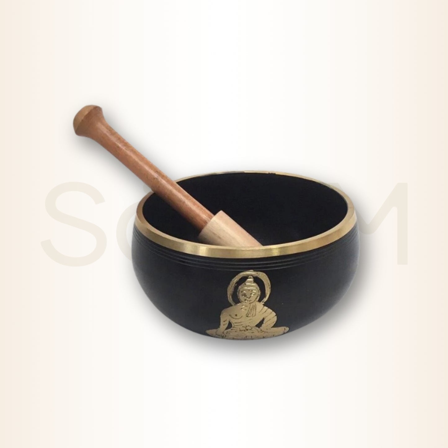 Bol Tibetan din cupru cu Buddha
