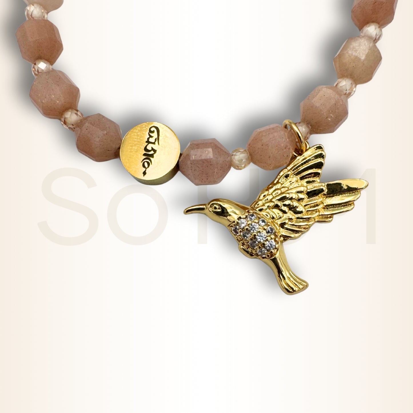 Brățară cu Piatra Soarelui și Colibri pentru oportunități și regenerare