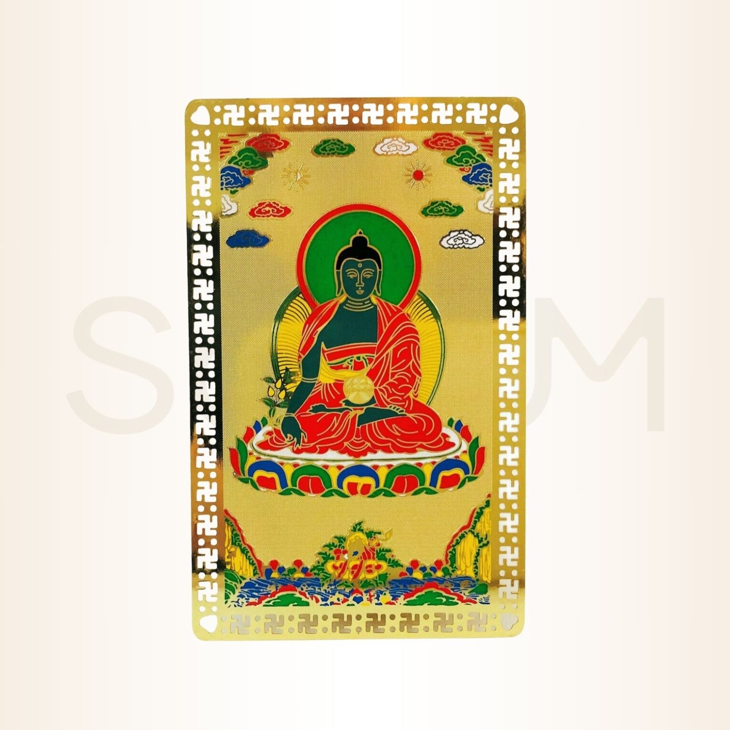 Card cu Buddha Medicine pentru protecția sănătății