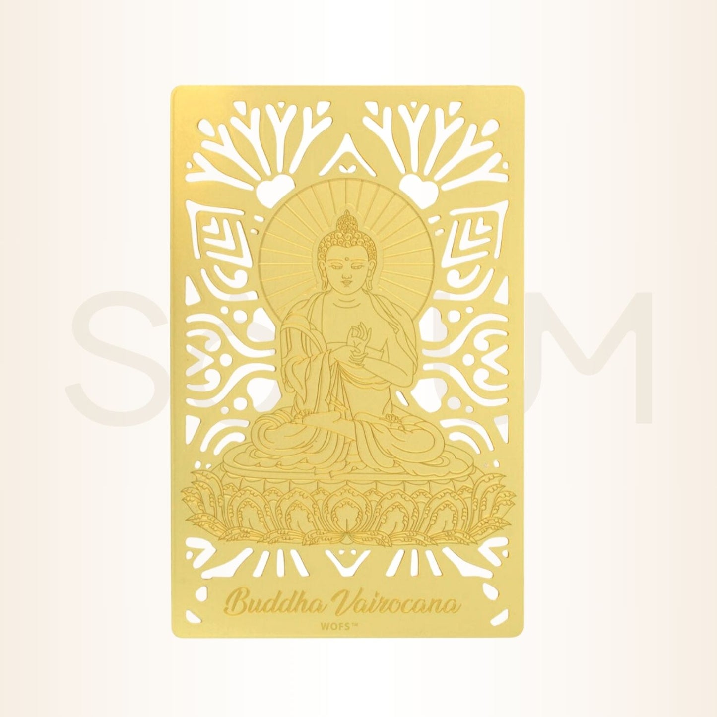 Card cu Buddha Vairocana pentru protecția familiei