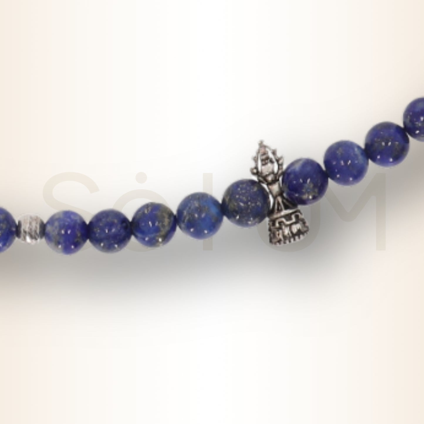 Colier Ancestral cu Lapis Lazuli, Talismane Om Mani Padme Hum și Dorje pentru Putere și Protecție