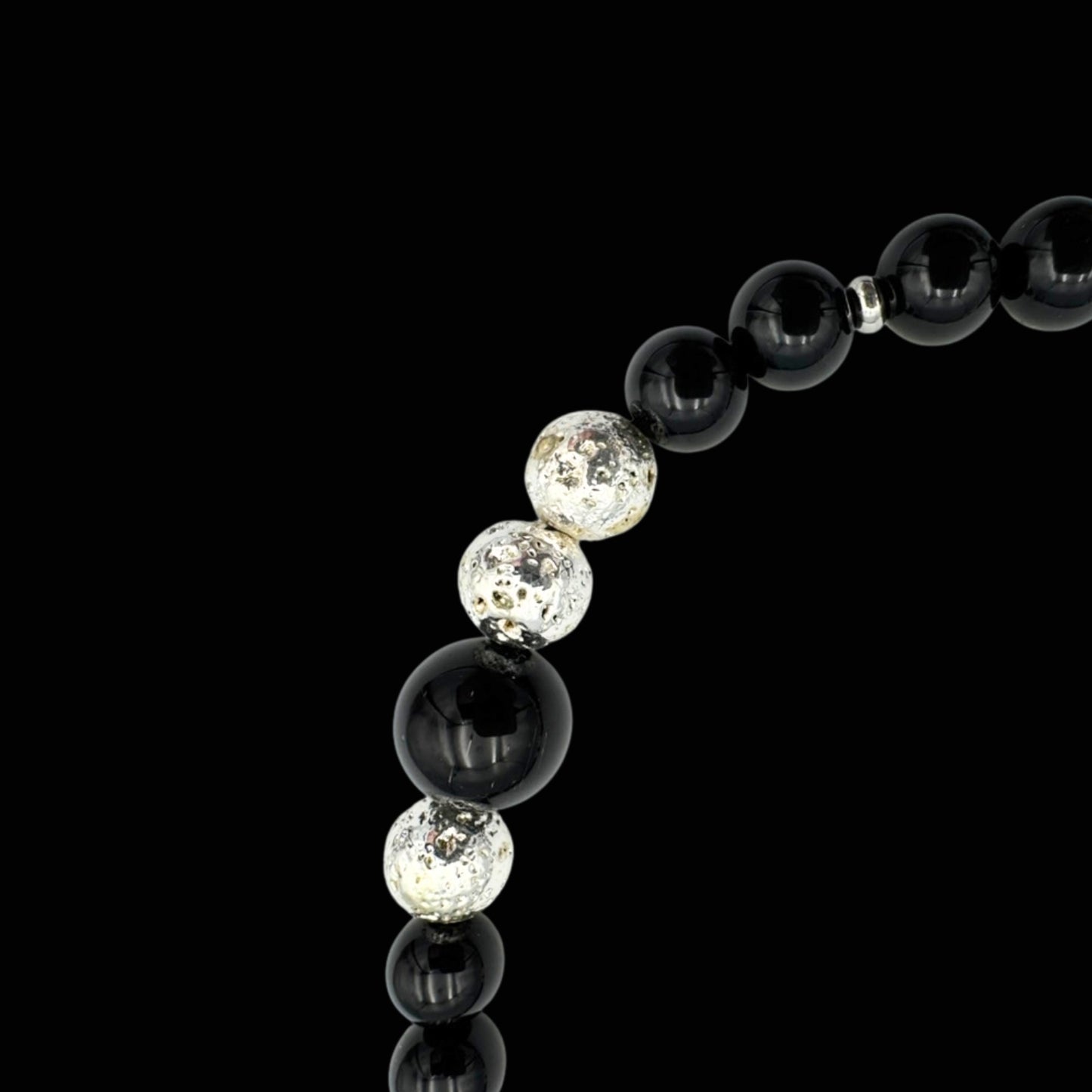 Colier cu Vajra–Phurba, Onix și Rocă vulcanică pentru protecție, forță și claritate