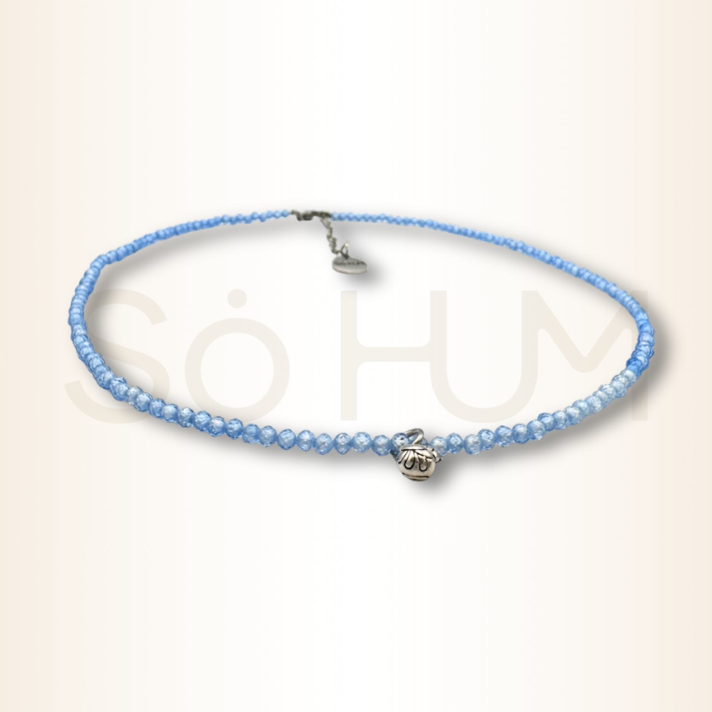 Colier cu Zirconiu albastru și Wu Lou pentru sănătate și vitalitate