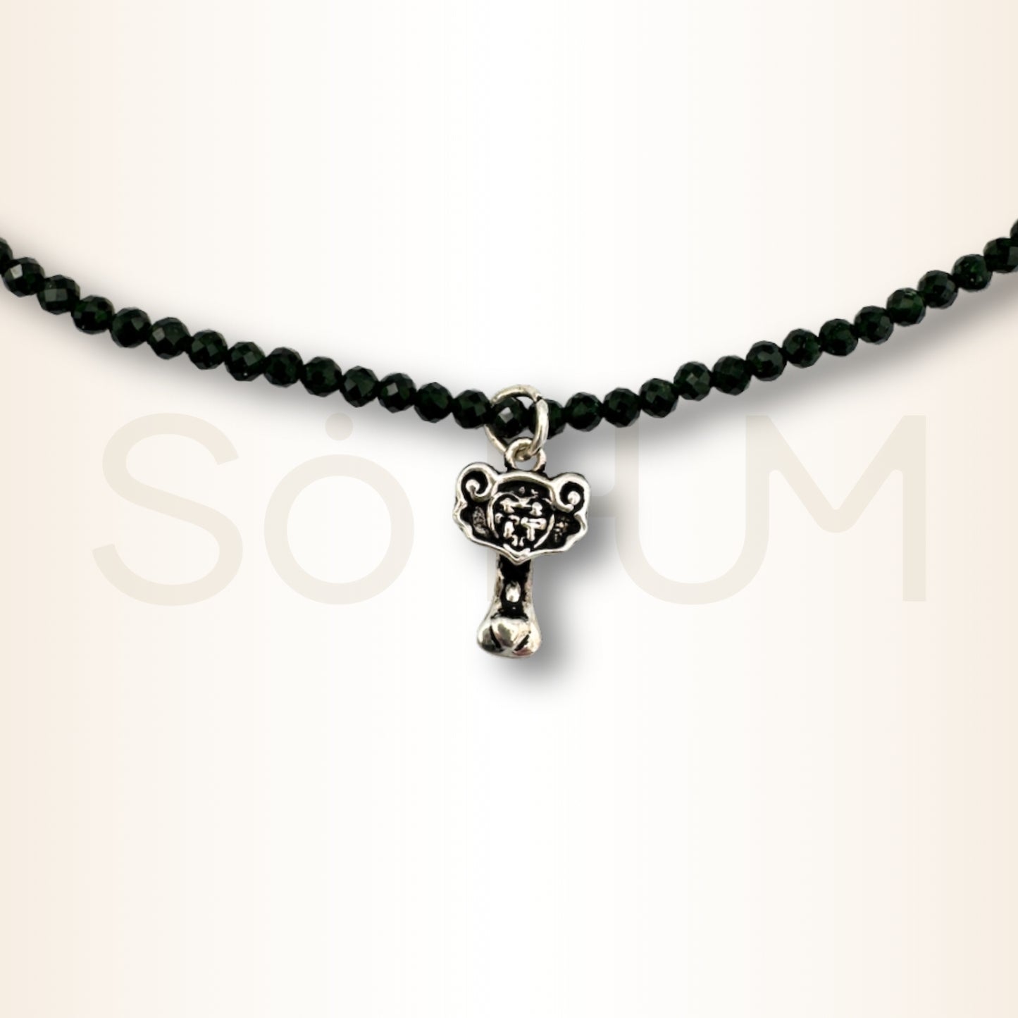 Colier cu zirconiu verde și Ru Yi pentru succes și leadership