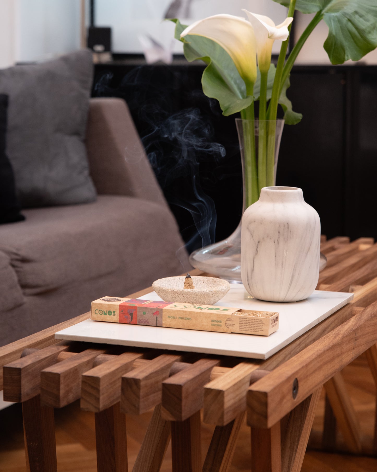 Conuri parfumate naturale cu Patchouli și Palo Santo pentru armonie (SAGRADA MADRE - Conos)
