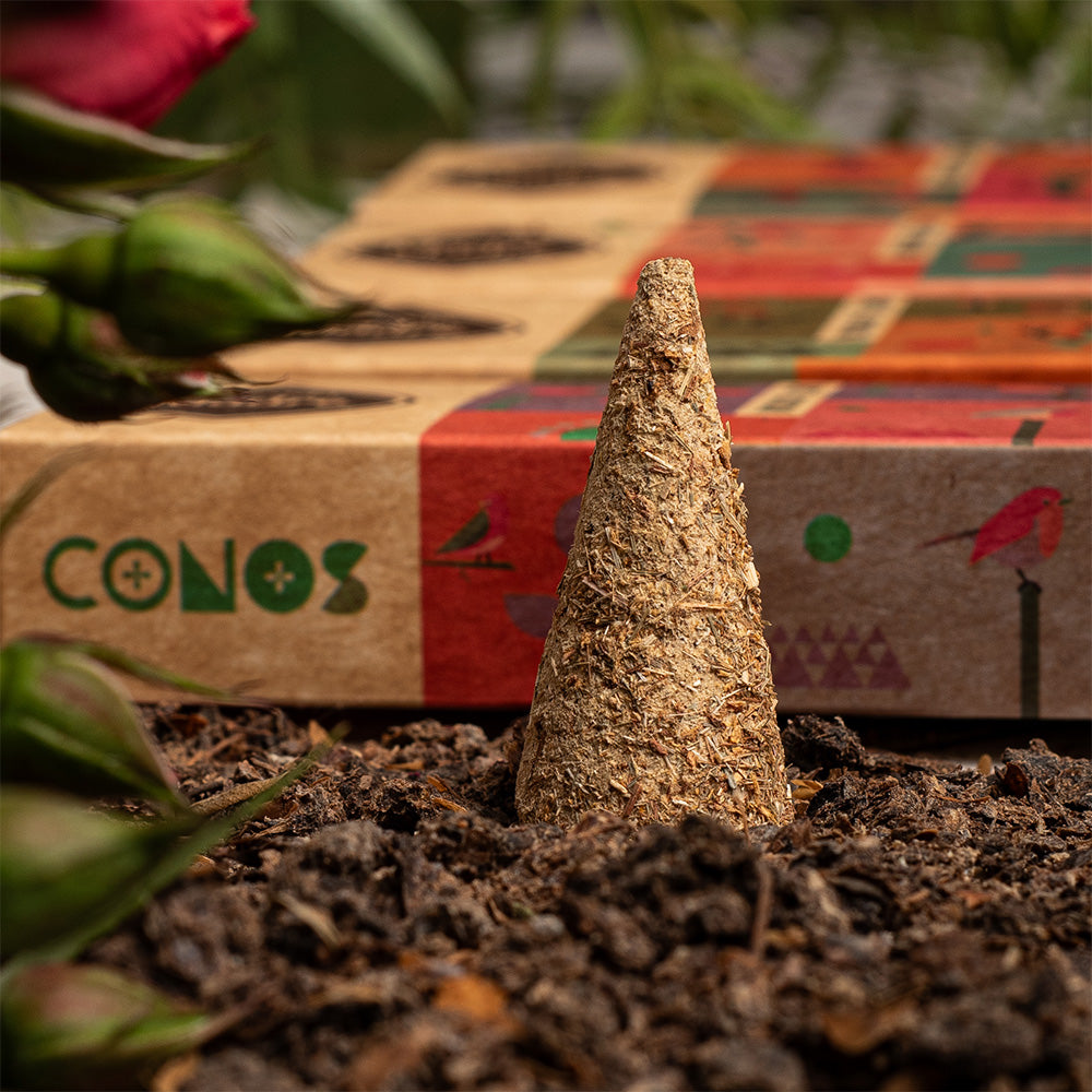 Conuri parfumate naturale cu Patchouli și Palo Santo pentru armonie (SAGRADA MADRE - Conos)
