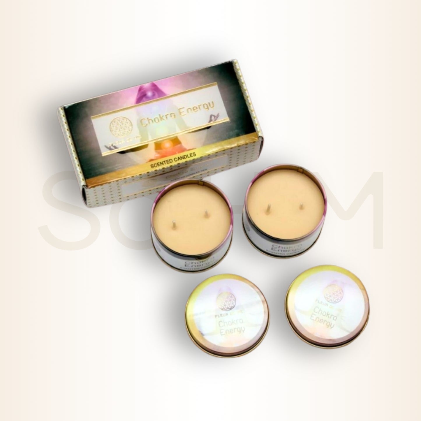FLEUR DE VIE – CHAKRA ENERGY - Lumânări parfumate luxuriante pentru echilibrarea chakrelor și armonizarea interioară