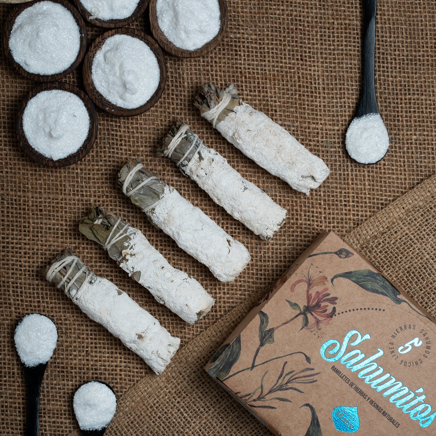 Kit baghete de smudging cu Yagra pentru prosperitate și abundență (SAGRADA MADRE - Sahumitos x5)
