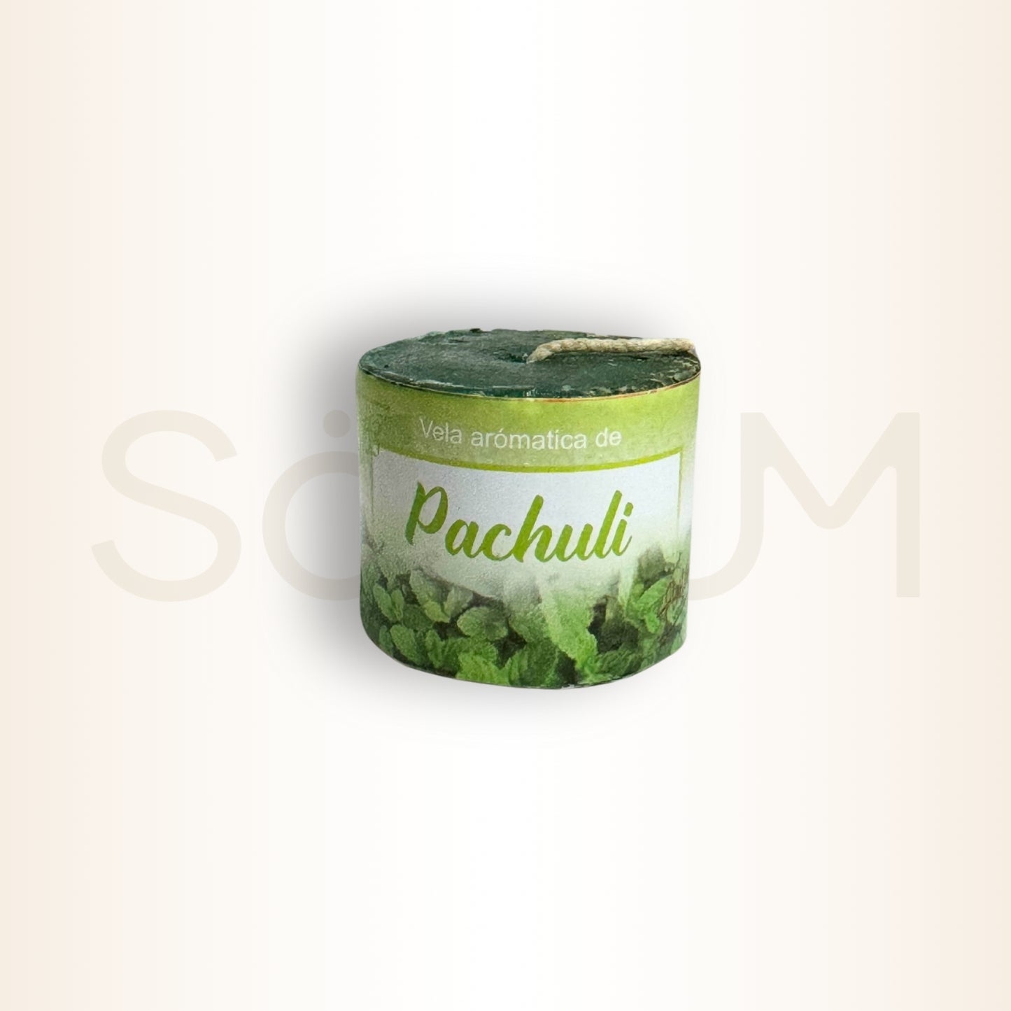 Lumânare ritualizată pentru atragerea prosperității, iubirii și stabilității (Pachouli)