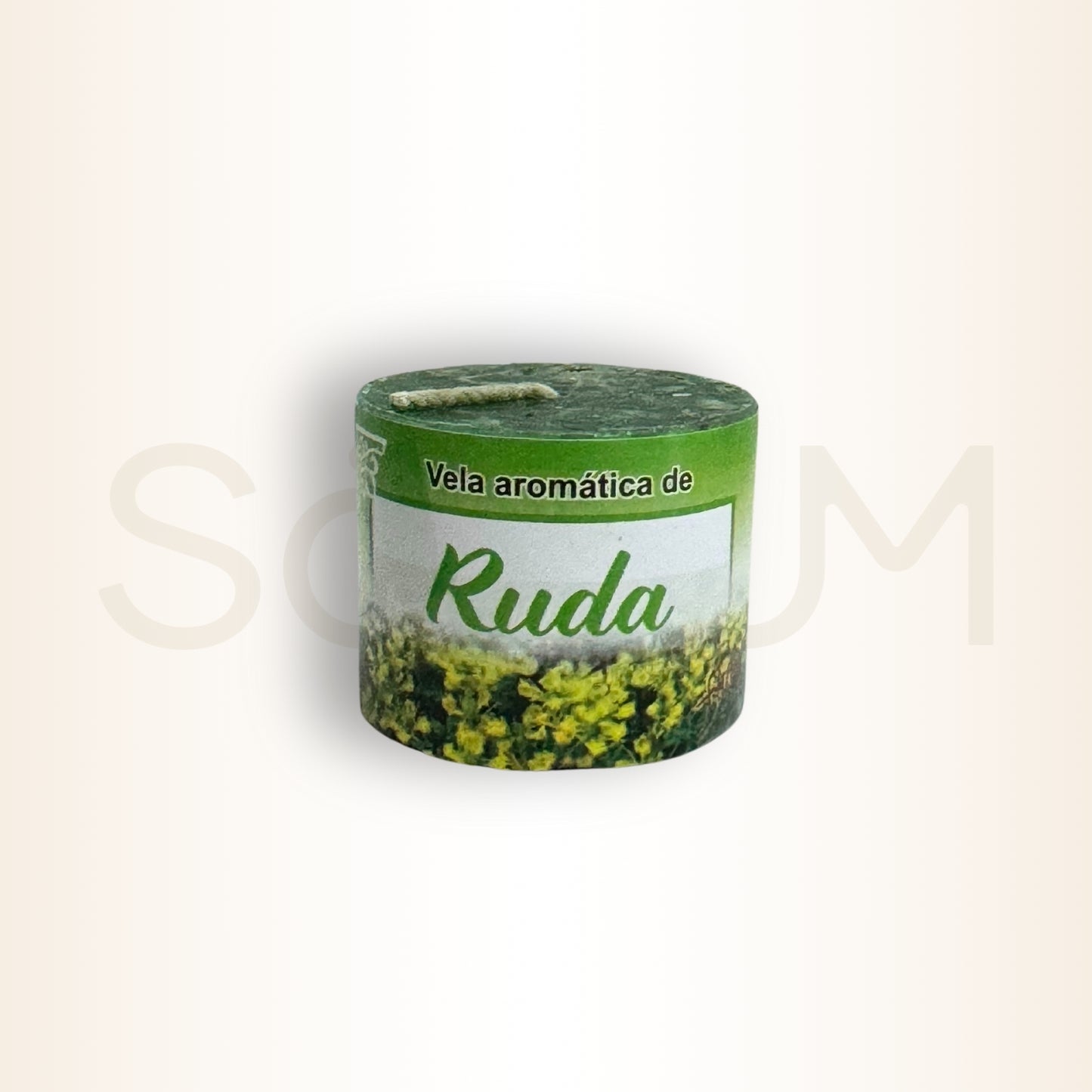 Lumânare ritualizată pentru transmutarea energiilor negative (Ruda)