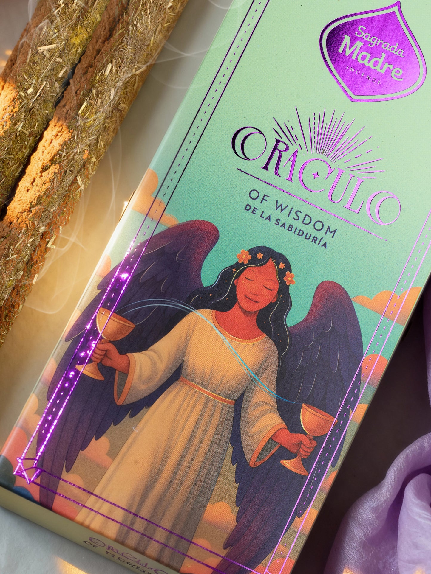 Oracolul Înțelepciunii cu bețișoare parfumate naturale (SAGRADA MADRE – Oráculo)