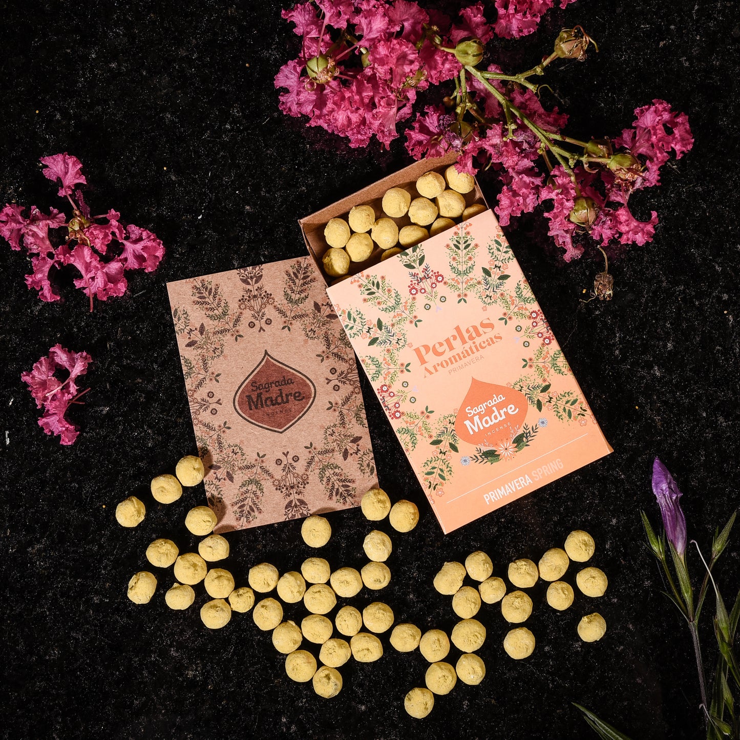 Perle aromatice cu Arome de Primăvară pentru regenerare, vindecare și energie pozitivă (SAGRADA MADRE - Perlas Aromaticas)