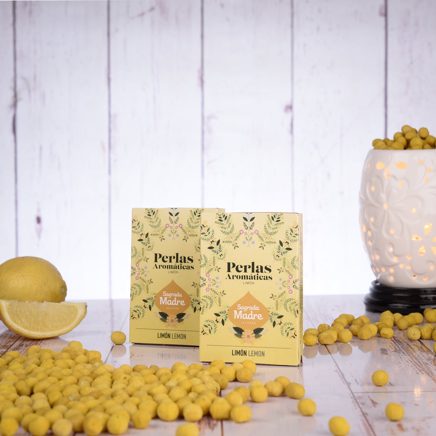 Perle aromatice cu Lămâie pentru energie și creativitate (SAGRADA MADRE - Perlas Aromaticas)