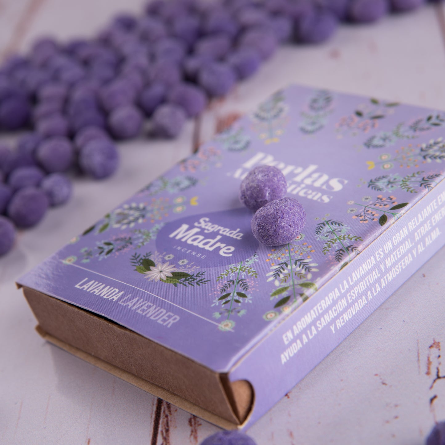 Perle aromatice cu Lavandă pentru relaxare și eliberarea stresului (SAGRADA MADRE - Perlas Aromaticas)