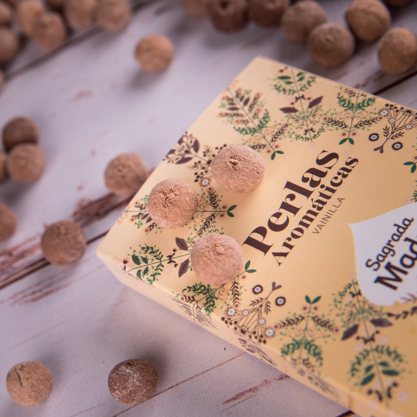 Perle aromatice cu Vanilie pentru calm și armonie (SAGRADA MADRE - Perlas Aromaticas)