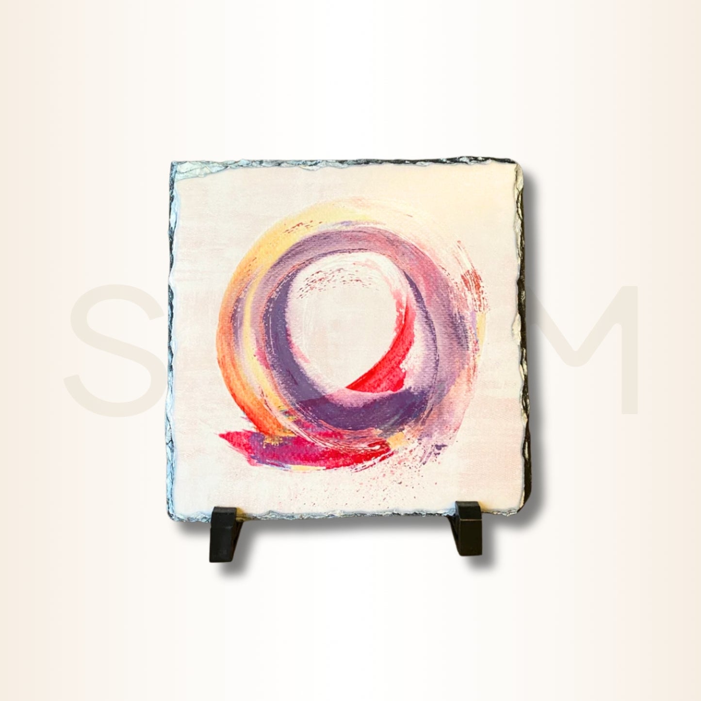 Placă din piatră cu Ensō - pentru energizarea norocului în carieră și claritate în direcția profesională