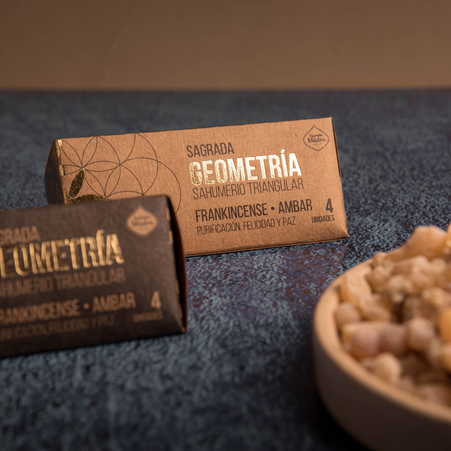Triunghiuri energetice cu Ambră și Olibanum pentru purificare, fericire și liniște (SAGRADA MADRE – Geometria Sacra Astrala)
