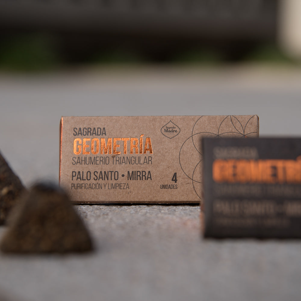 Triunghiuri energetice cu Palo Santo și Smirnă pentru purificare și curățare energetică (SAGRADA MADRE – Geometria Sacra Astrala)
