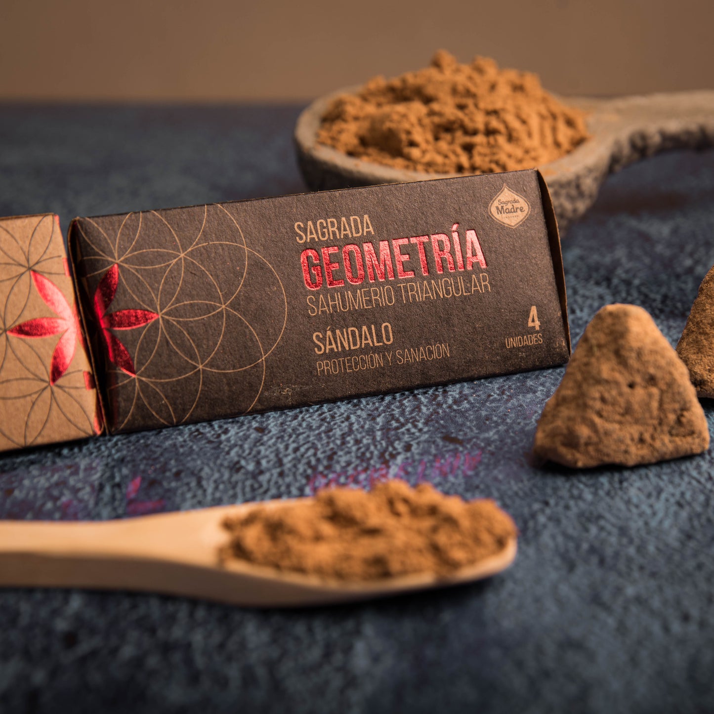 Triunghiuri energetice cu Santal pentru protecție și vindecare (SAGRADA MADRE – Geometria Sacra Astrala)