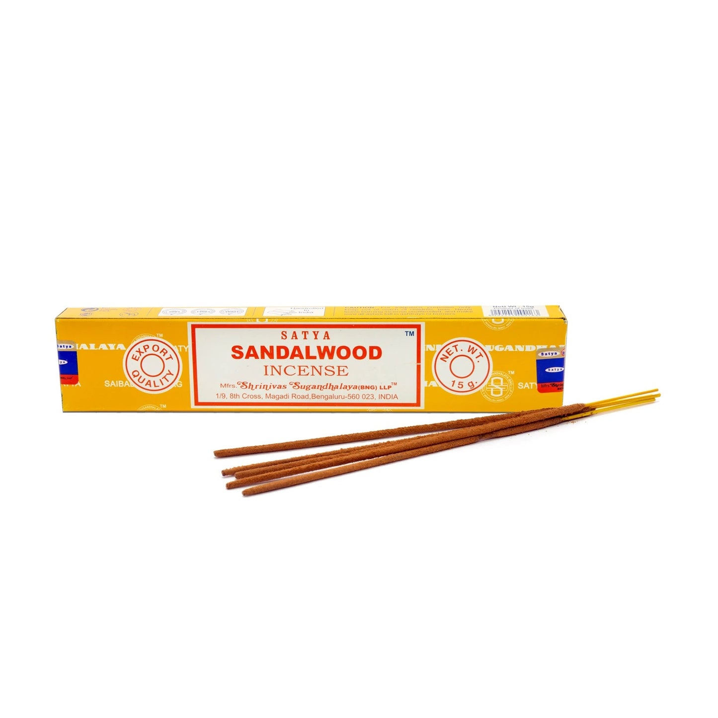 SATYA SANDALWOOD - Betisoare parfumate premium cu lemn de Santal