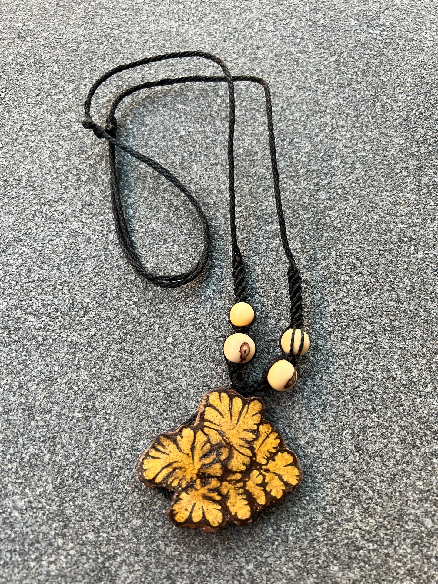 Colier de protectie cu lemn sacru de Chakruna (Ayahuasca) XL