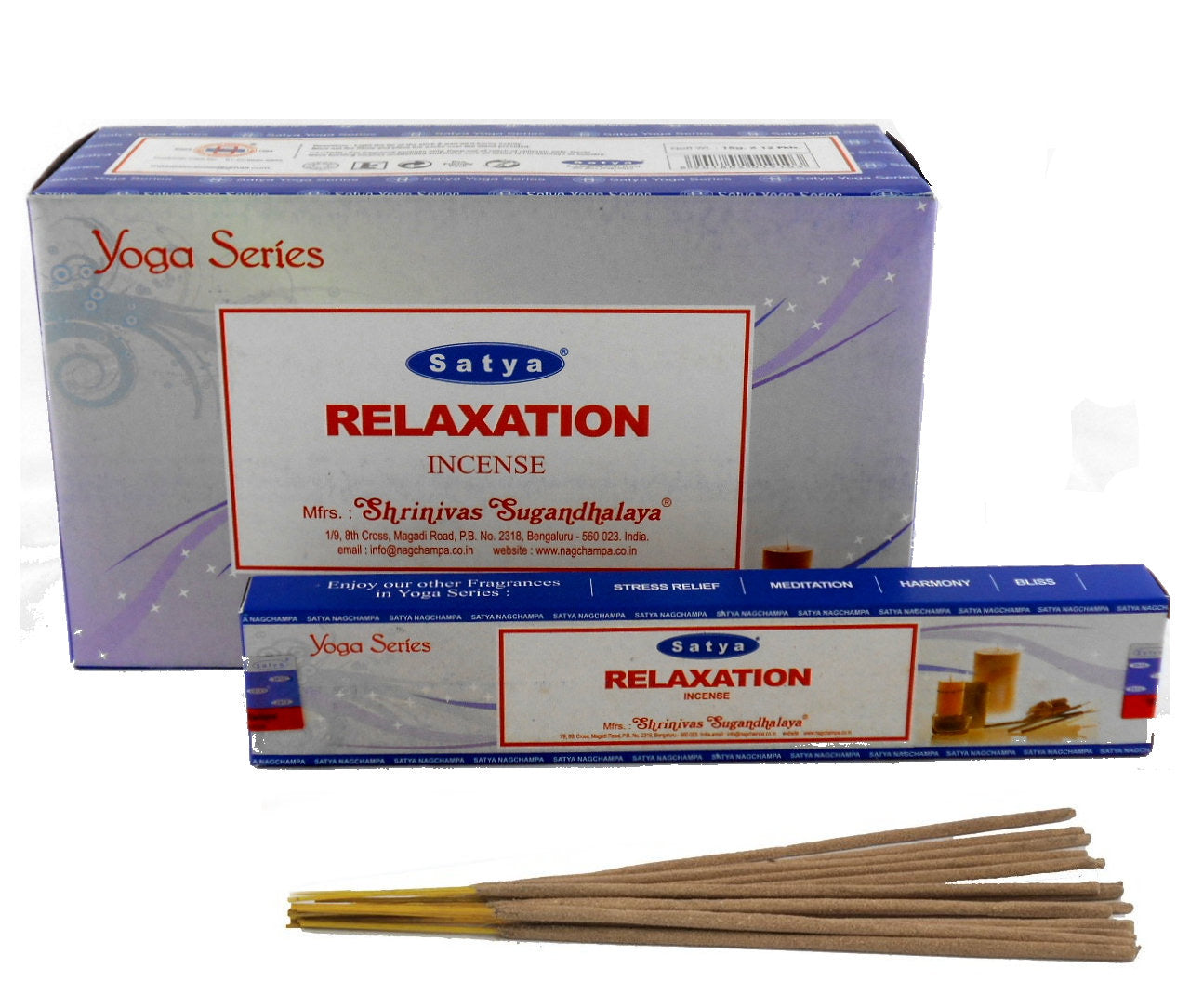 SATYA YOGA SERIES - RELAXATION - Betisoare parfumate premium pentru relaxare