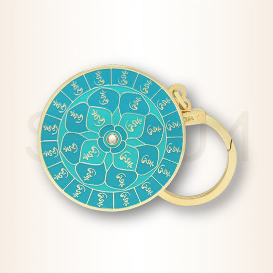 Amuleta de Protecție cu Mandala Lotusului și 28 HUM - pentru protecție de cele văzute și nevăzute