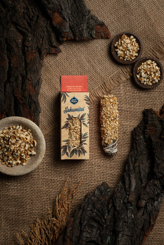 Baghetă S de smudging cu Portocală și Lemongrass pentru respingerea energiilor negative, energie și creativitate (SAGRADA MADRE – Sahumito)