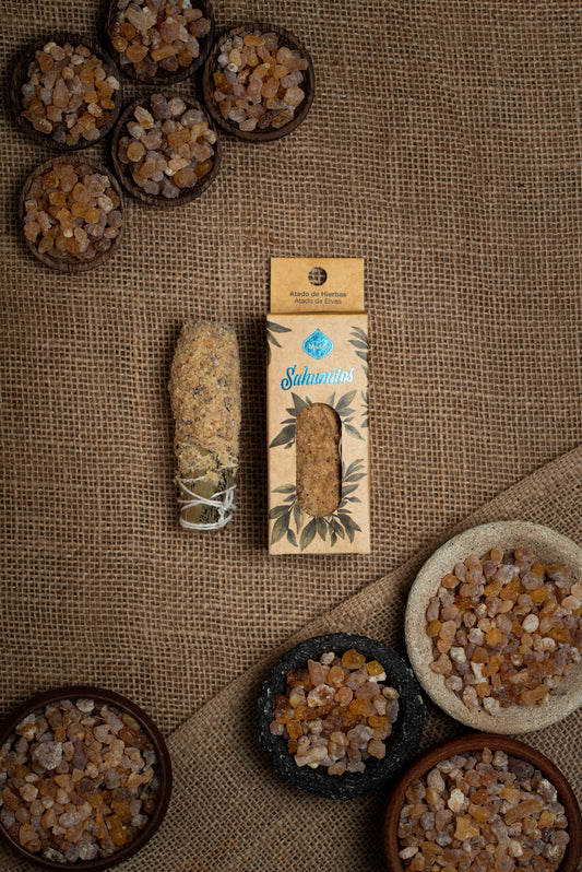 Baghetă S de smudging cu Tămâie pentru curățare energetică și purificare (SAGRADA MADRE – Sahumito)