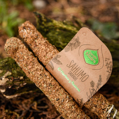 Baghetă de smudging cu 10 plante și rășini pentru transformări profunde (SAGRADA MADRE – Sahumos)