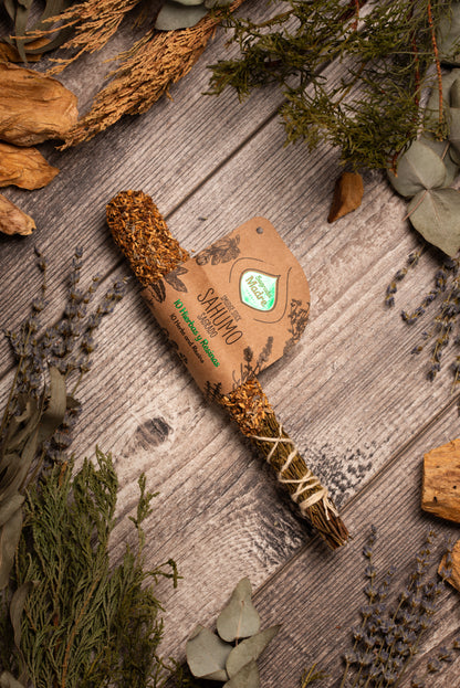 Baghetă de smudging cu 10 plante și rășini pentru transformări profunde (SAGRADA MADRE – Sahumos)