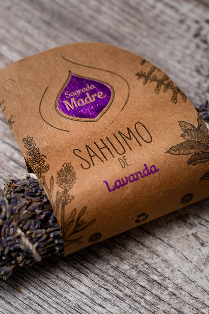 Baghetă de smudging cu Lavandă pentru calm și armonie (SAGRADA MADRE - Sahumos)