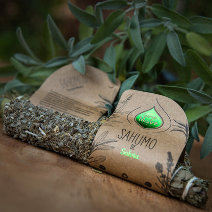 Baghetă de smudging cu Salvie pentru purificare și curățare energetică (SAGRADA MADRE – Sahumos)